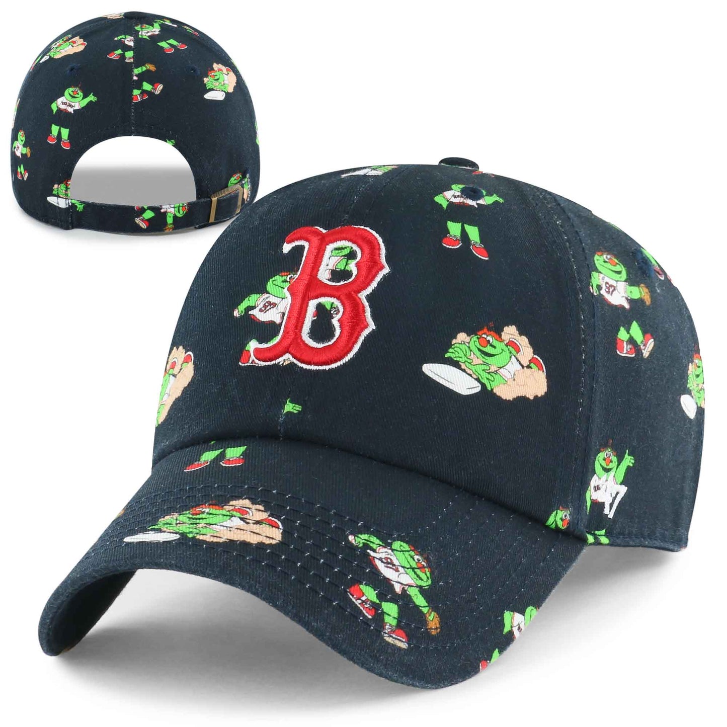 Boston Red Sox Kids Clean-Up Wally the Green Monster Printfetti Hat
