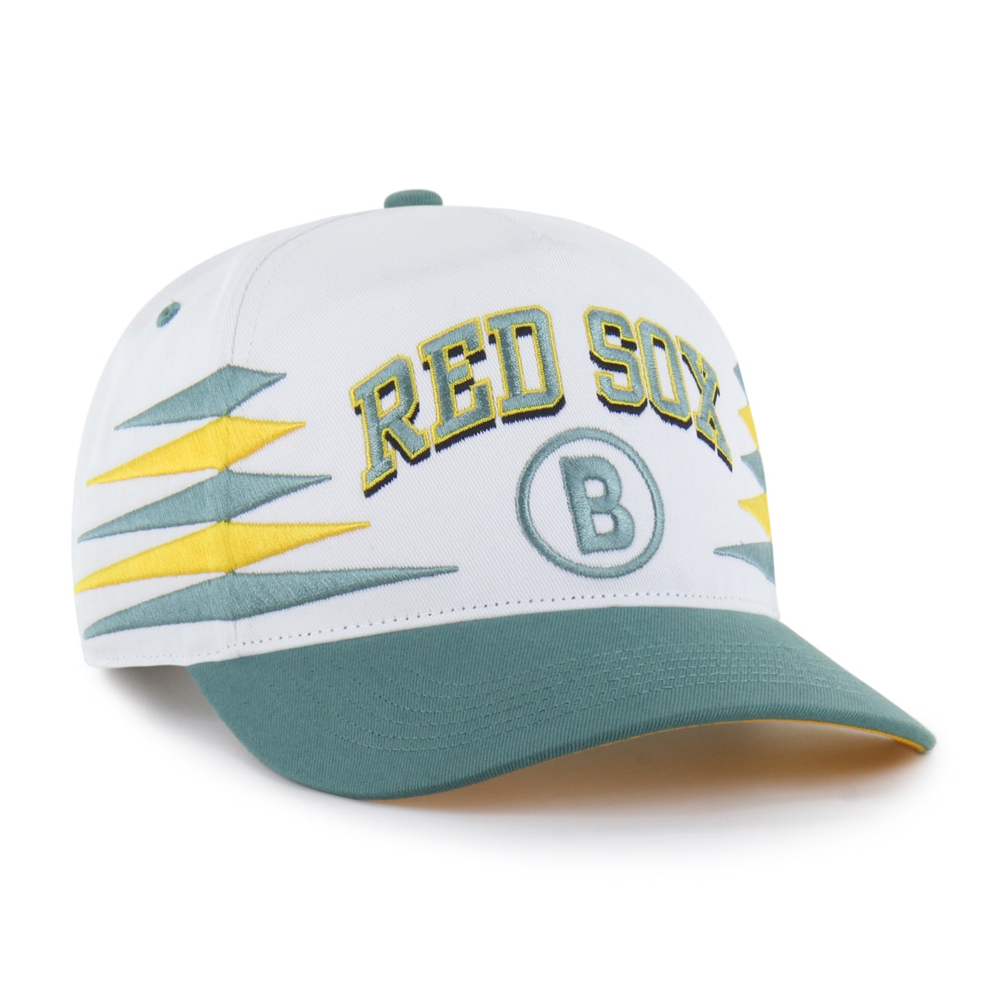 Boston Red Sox White/Green City Connect Diamond Cut Hitch Adjustable Hat
