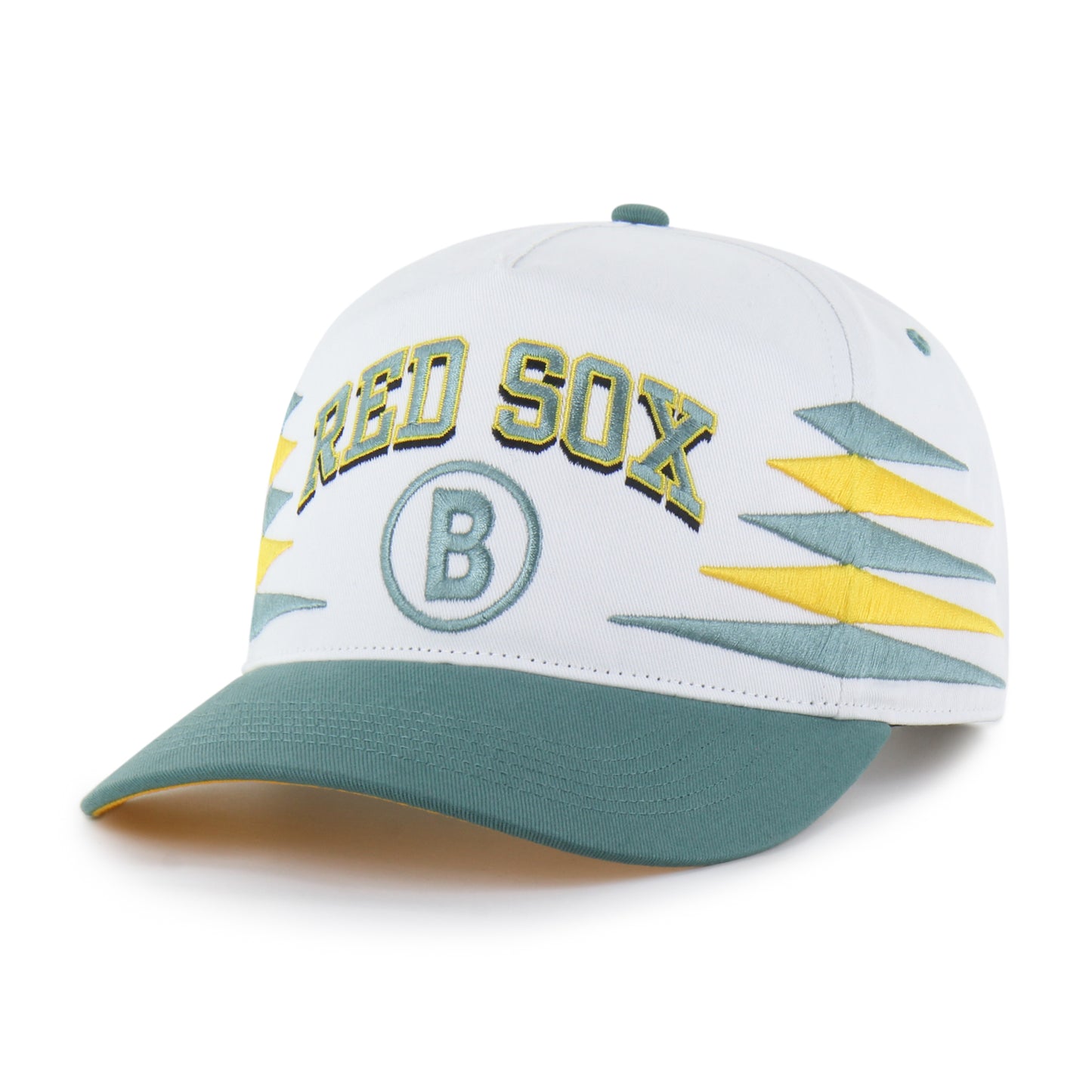 Boston Red Sox White/Green City Connect Diamond Cut Hitch Adjustable Hat