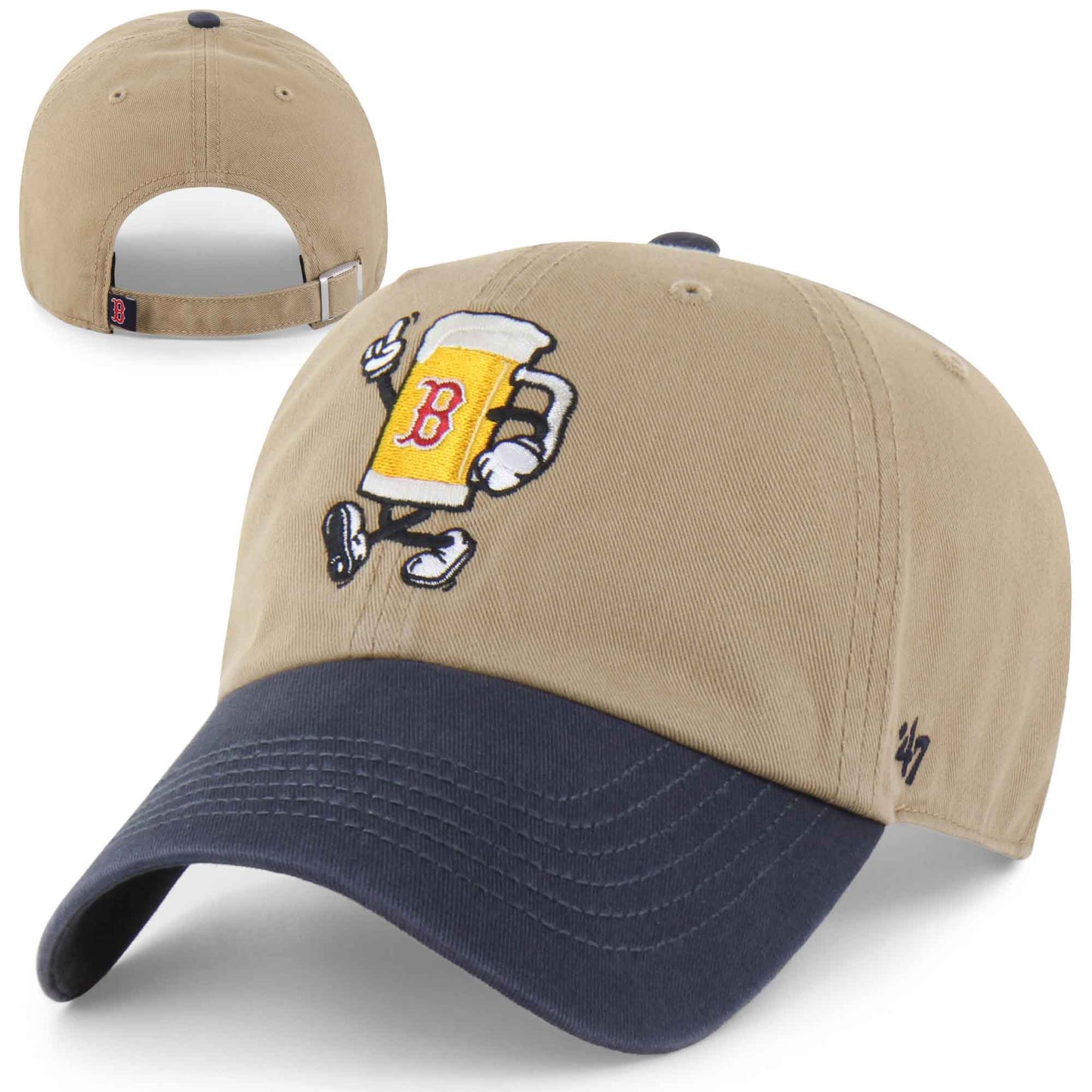 Boston Red Sox Clean Up Beer Cartoon Adjustable Hat