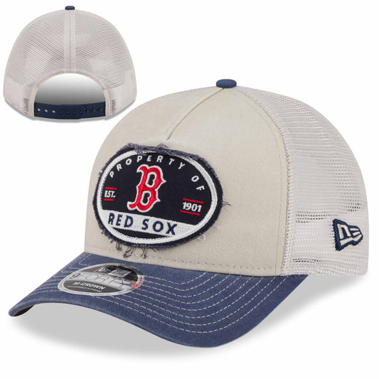 Boston Red Sox New Era 9Forty M Crown Frayed Two Tone Snapback Hat