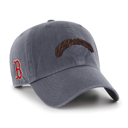 Boston Red Sox Vintage Navy Mustache Clean Up Adjustable Hat