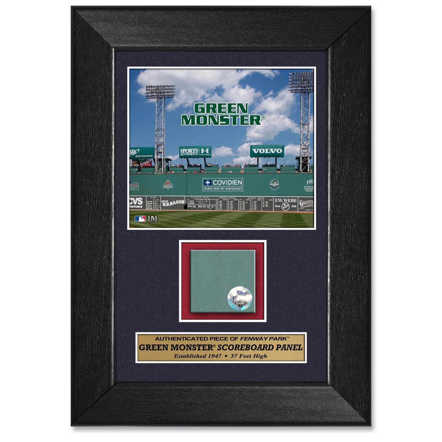 Boston Red Sox Fenway Park Green Monster Scoreboard Plaque