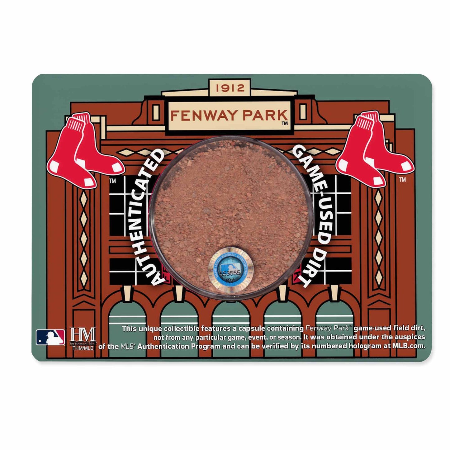 Boston Red Sox Fenway Park Game Used Dirt Magnet