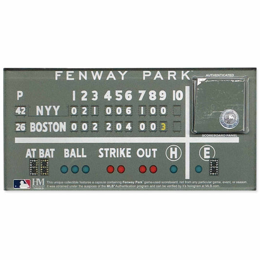 Boston Red Sox Game Used Green Monster Scoreboard Magnet