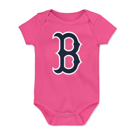 Boston Red Sox Baby Pink B Logo Creeper