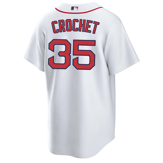 Boston Red Sox NIKE White Home Garrett Crochet #35 Replica Jersey