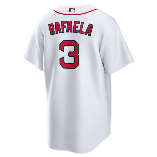 Boston Red Sox NIKE White Home Ceddanne Rafaela #3 Replica Jersey