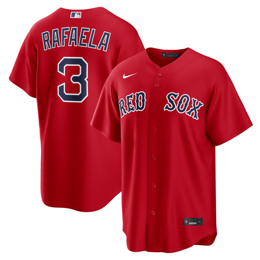 Boston Red Sox NIKE RED Ceddanne Rafaela #3 Replica Jersey