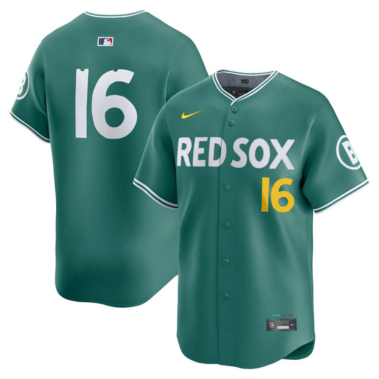 Boston Red Sox NIKE 25 City Connect Green Limited Jersey Duran #16
