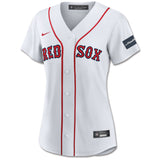 Boston Red Sox Mass Mutual WOMENS Custom Nike Home Replica Jersey