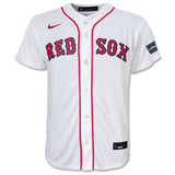 Boston Red Sox Mass Mutual KIDS Custom NIKE Home Replica Jersey