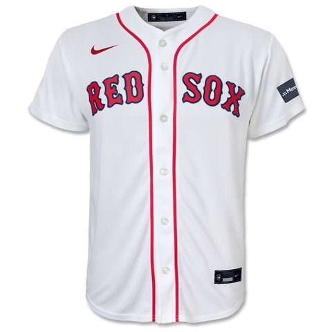 Boston Red Sox Mass Mutual KIDS Custom NIKE Home Replica Jersey –  19JerseyStreet