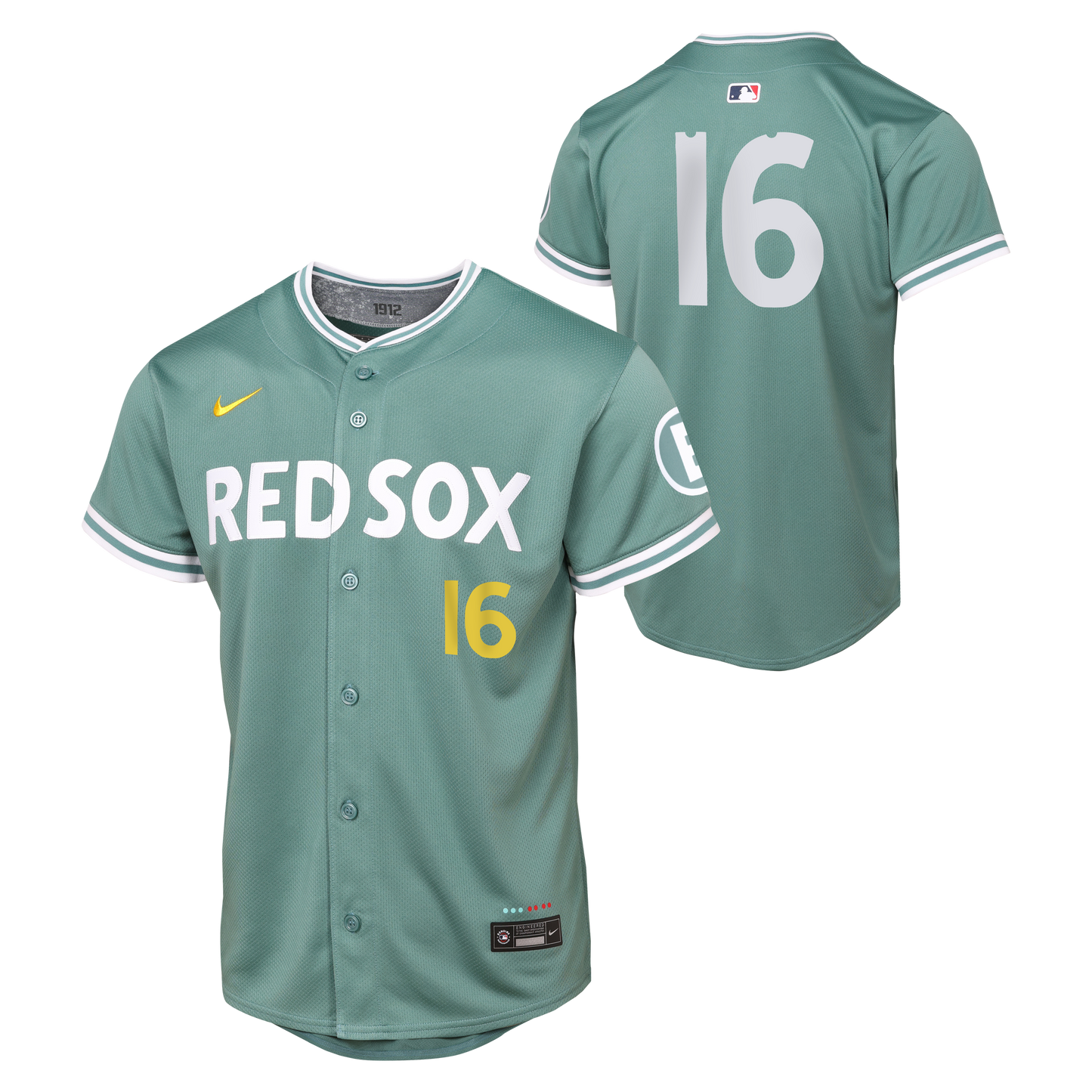 Boston Red Sox Youth Nike 25 City Connect Duran #16 Jersey