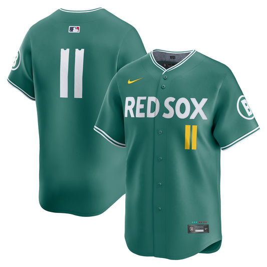 Boston Red Sox NIKE 25 City Connect Green Limited Jersey Mayer #11