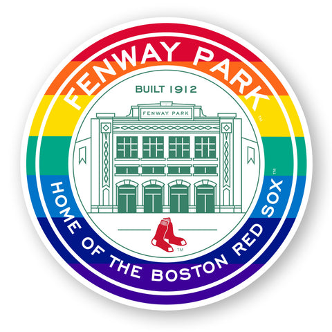 Boston Red Sox Fenway Park Rainbow Coin Logo Magnet