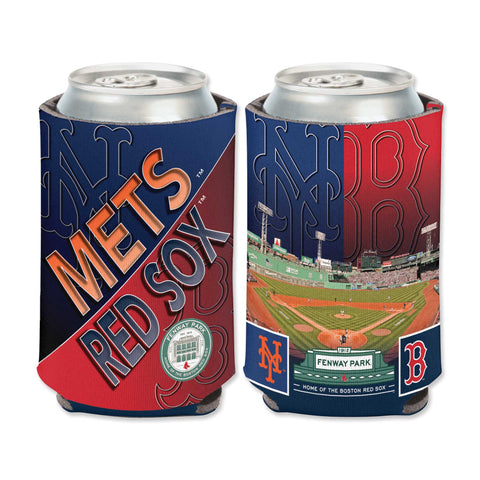 Boston Red Sox vs New York Mets Dueling Can Koozie
