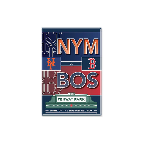 Boston Red Sox vs New York Mets Dueling Magnet