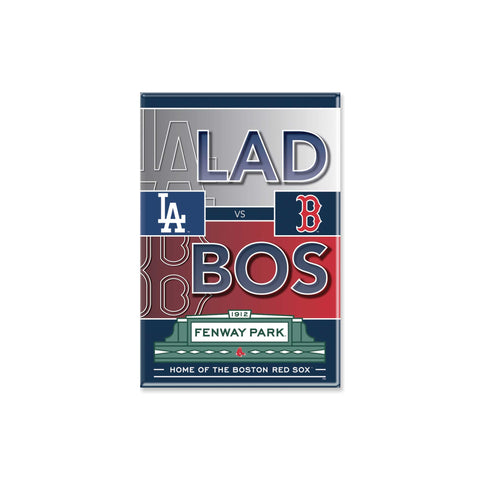 Boston Red Sox vs Los Angeles Dodgers Dueling Magnet