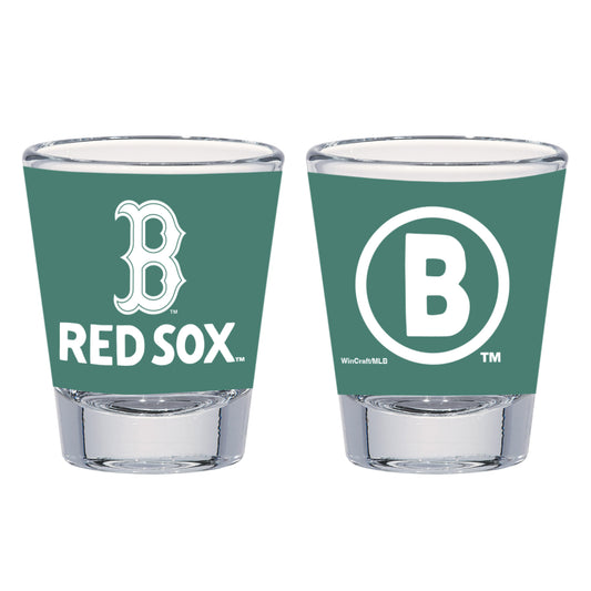Boston Red Sox 25 City Connect Green Shot Glass
