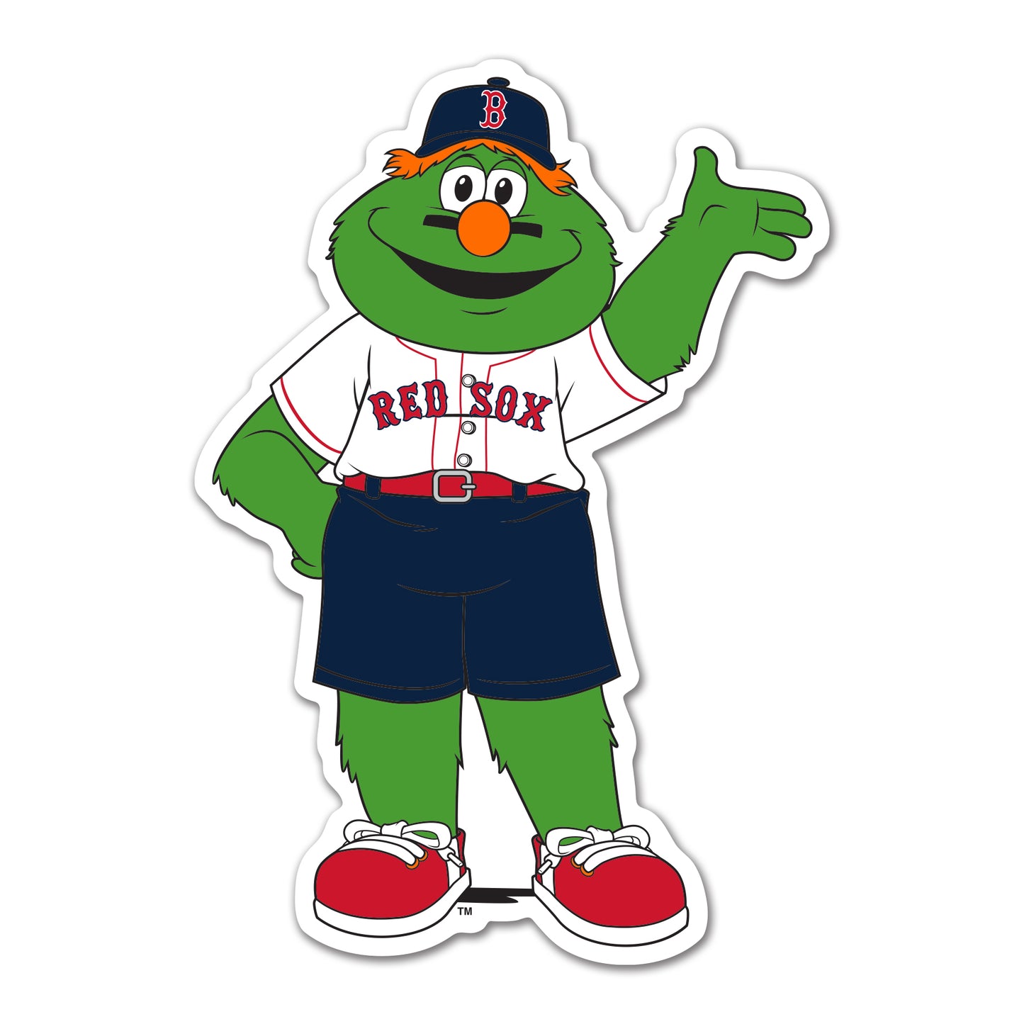 Boston Red Sox Wally the Green Monster Vinyl Sticker