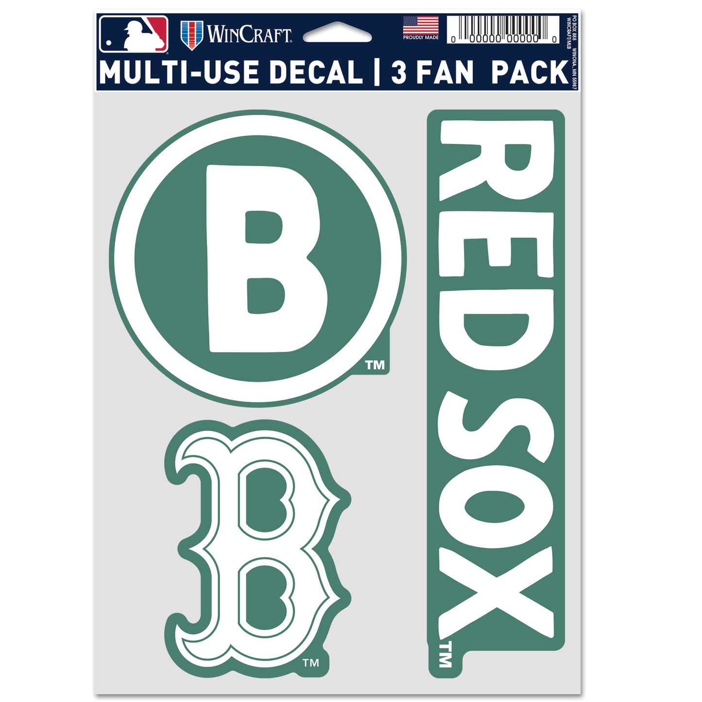 Boston Red Sox 25 City Connect Decal - 3 Pack Multiuse