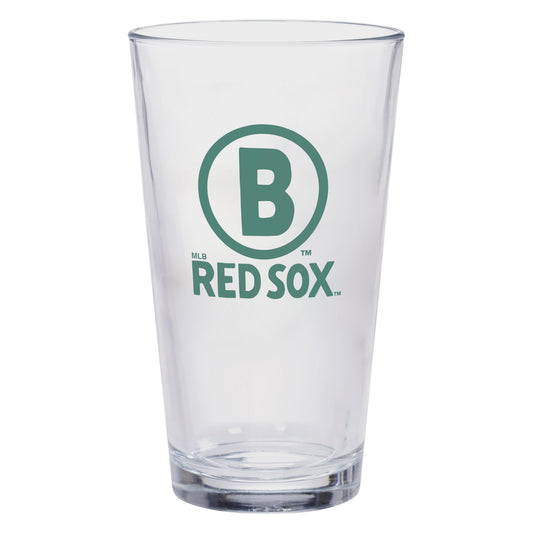 Boston Red Sox 25 City Connect Green Logo Pint Glass