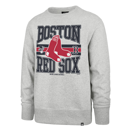 Boston Red Sox Grey Letters Headline Crew Neck