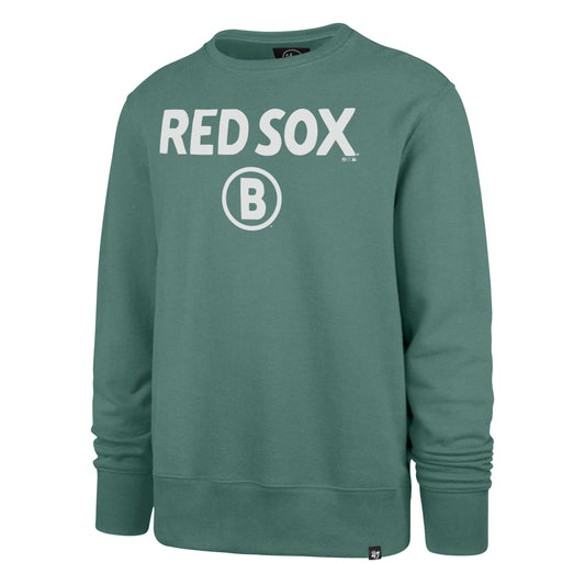 Boston Red Sox 25 City Connect Green Tackle Crew Neck