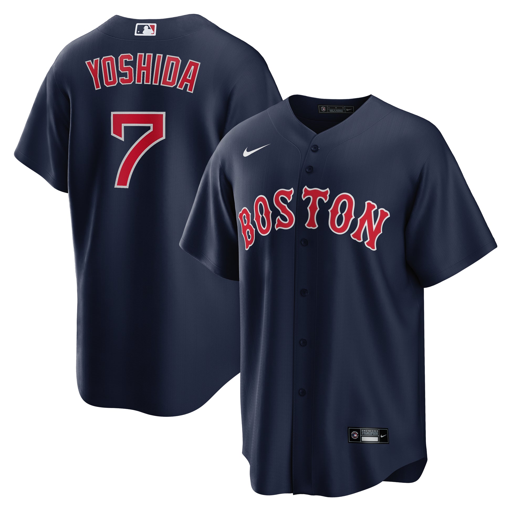 Boston Red Sox NIKE NAVY Road Alternate Masataka Yoshida Jersey 19JerseyStreet Boston Red Sox NIKE NAVY Road Alternate Masataka Yoshida Jersey 19JerseyStreet