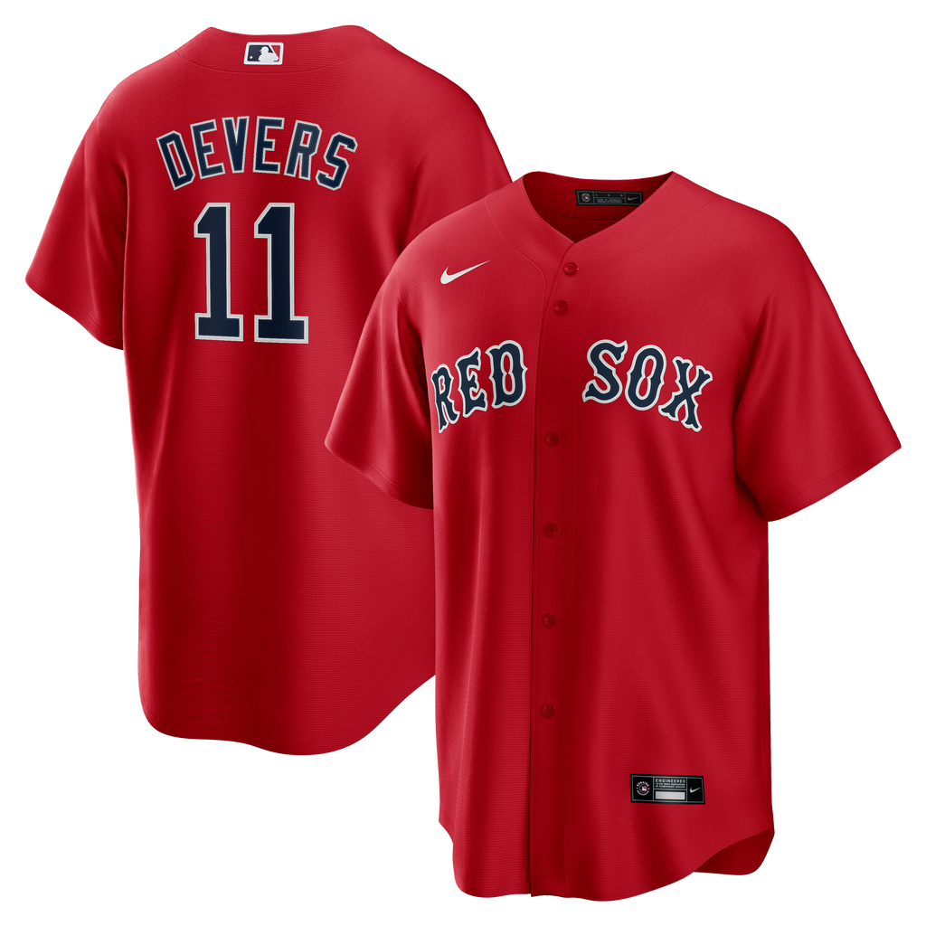 Boston Red Sox NIKE RED Home Alternate Rafeal Deves #11 Cool Base Jersey