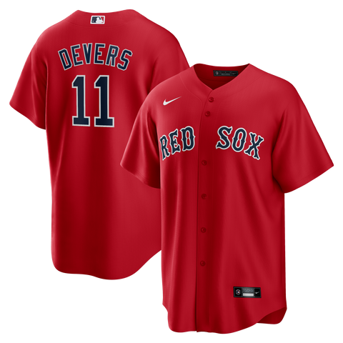 Boston Red Sox NIKE RED Home Alternate Rafeal Devers #11 Cool Base Jersey