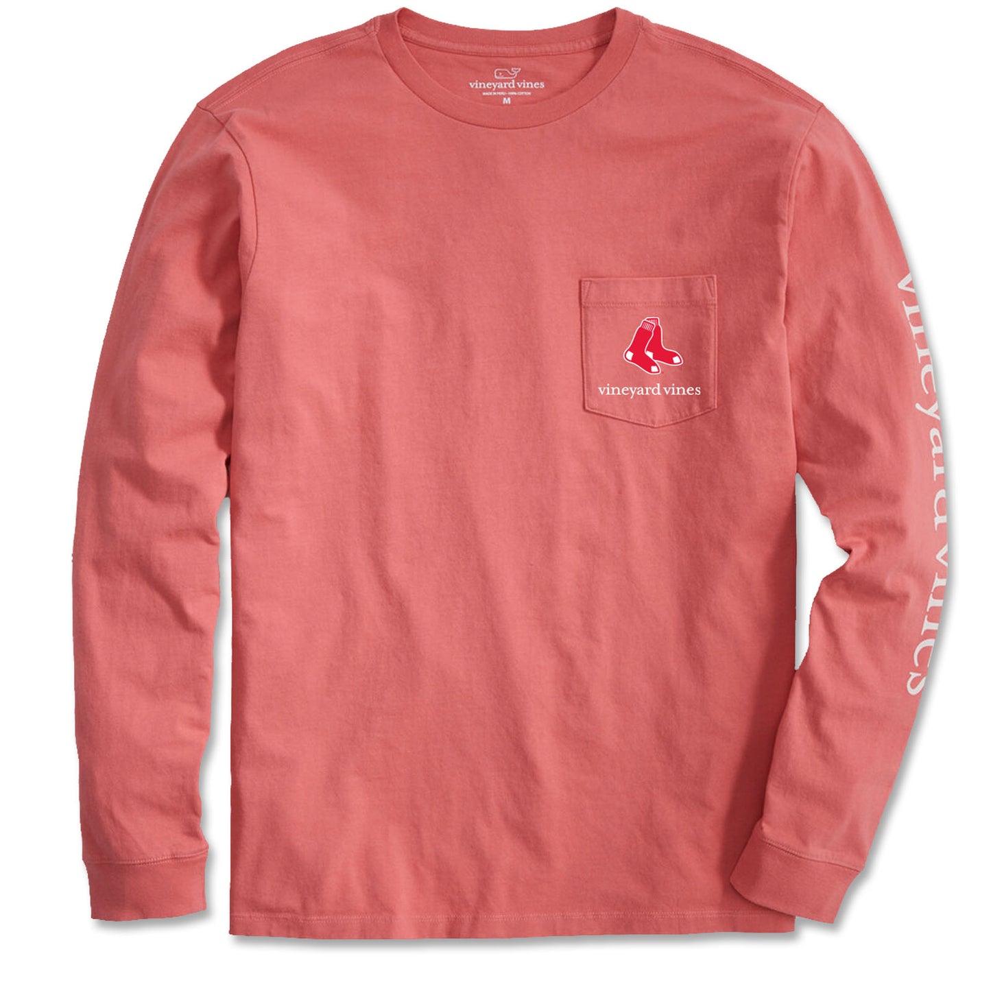 Boston Red Sox Long Sleeve Vineyard Vines Reef Red Stamp T-Shirt
