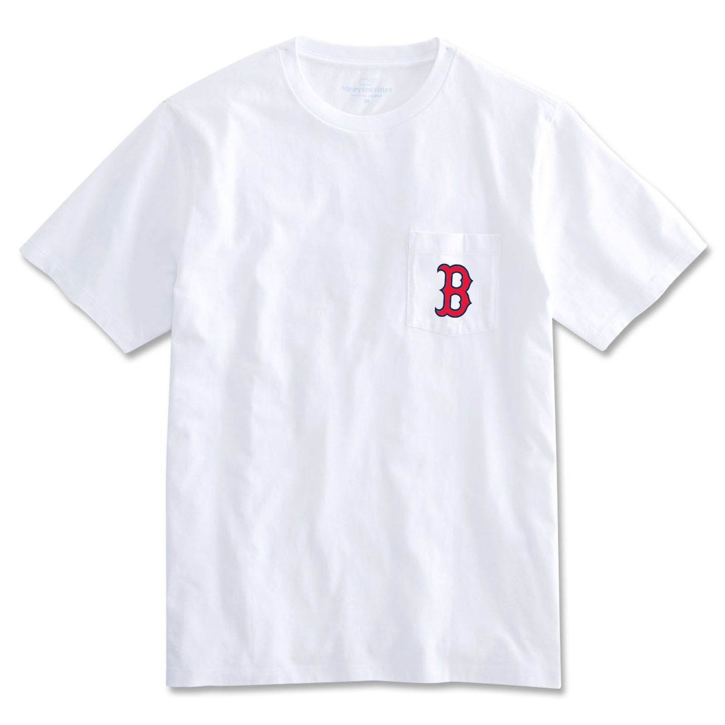 Boston Red Sox Short Sleeve Vineyard Vines White Hot Dog/Beer T-Shirt