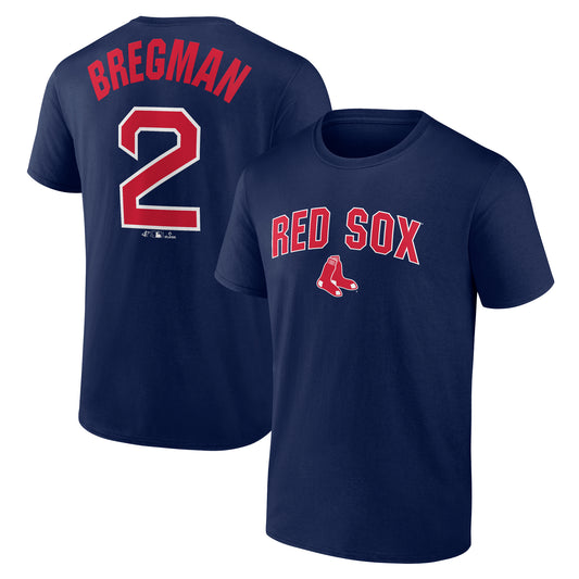 Boston Red Sox Bregman #2 Player T-Shirt - Navy