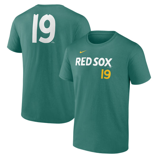 Boston Red Sox Nike 25 City Connect Anthony #19 Player T-Shirt - Green