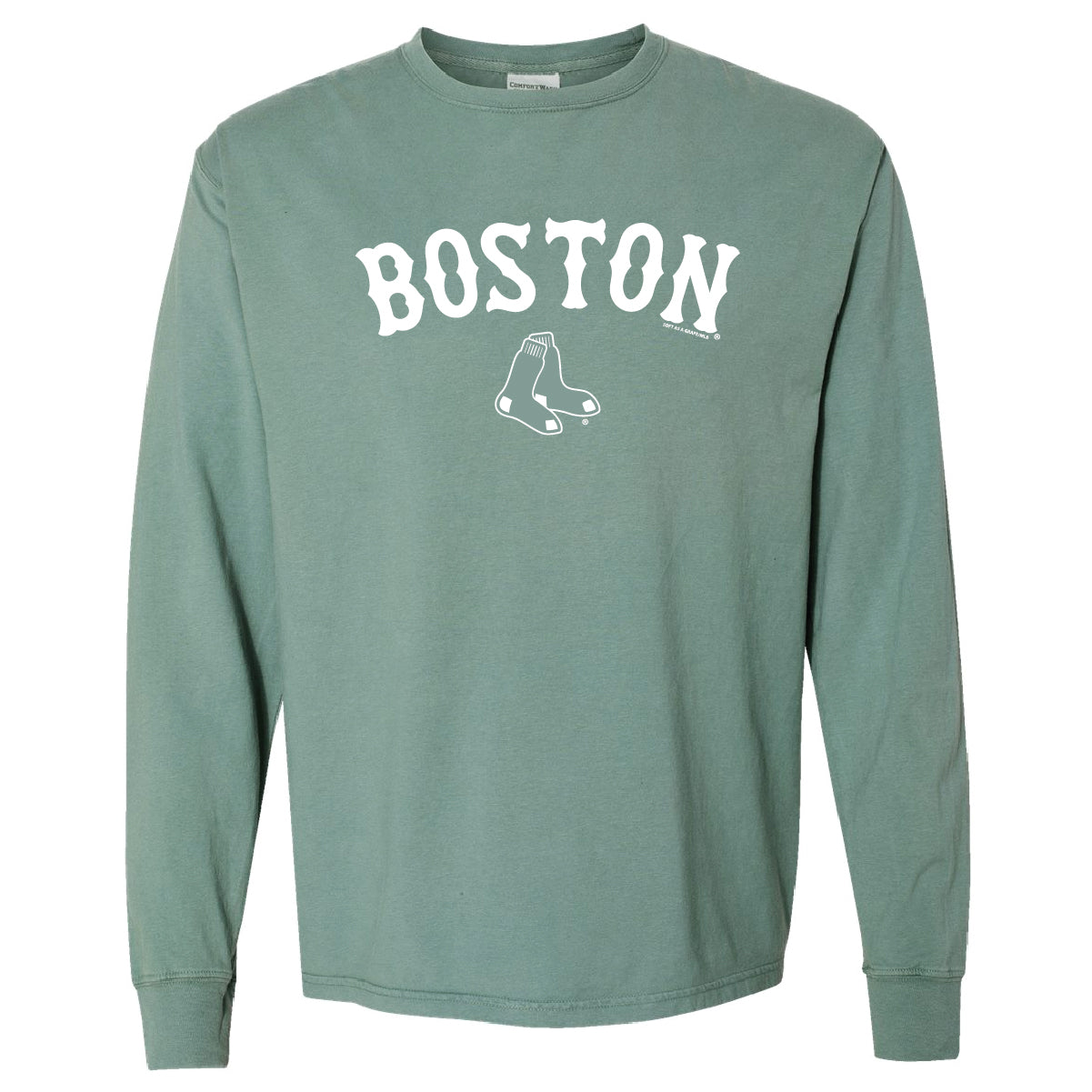 Boston Red Sox Cypress Green Boston Arch Long Sleeve