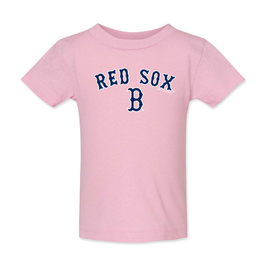 Boston Red Sox Toddler Pink Arch T-Shirt