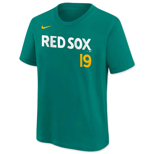 Boston Red Sox Kids Green City Connect Roman Anthony Player T-Shirt