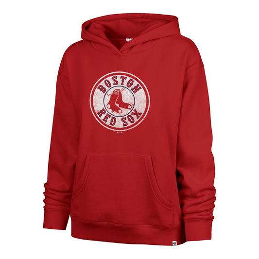 Boston Red Sox Ladies Red Naomi Circle Logo Hood