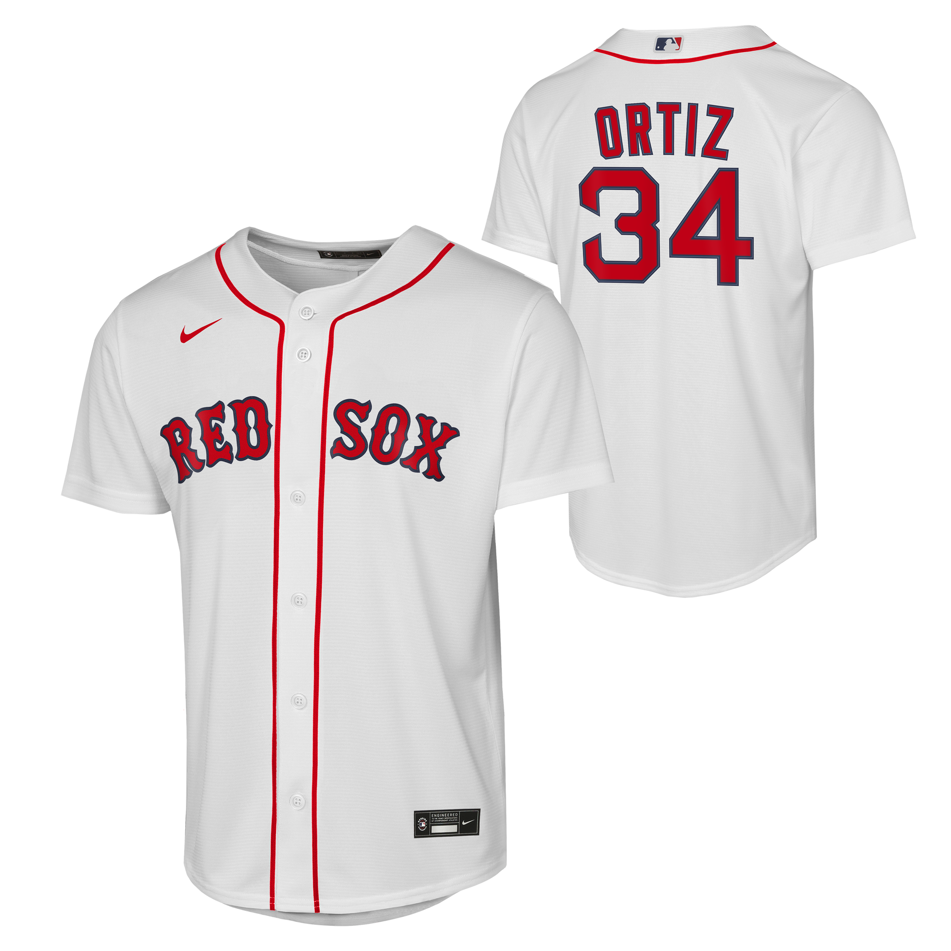 Boston Red Sox Nike Kids Home David Ortiz #34 Replica Jersey