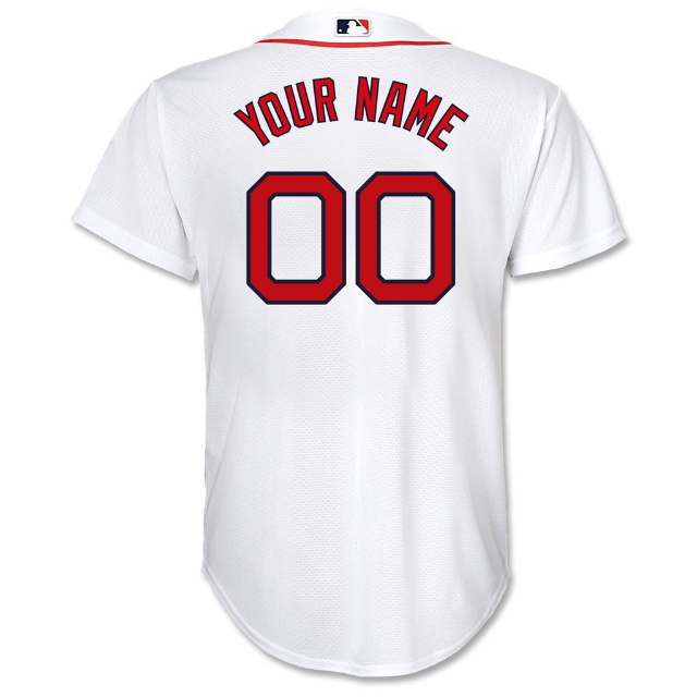 Boston Red Sox Mass Mutual KIDS Custom NIKE Home Replica Jersey –  19JerseyStreet