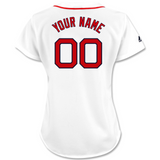 Boston Red Sox Mass Mutual WOMENS Custom Nike Home Replica Jersey