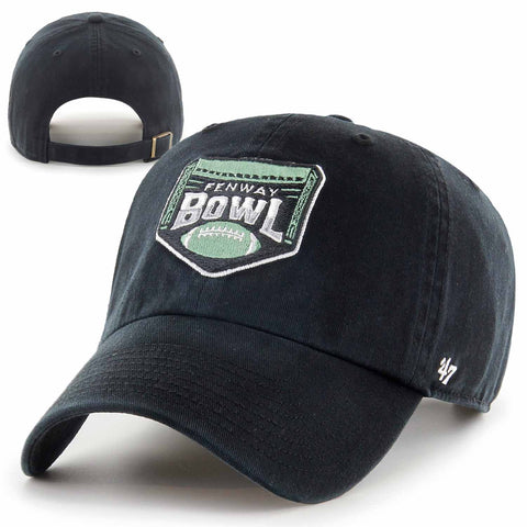 Fenway Bowl Logo Black Adjustable Clean Up Hat