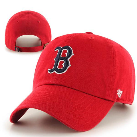 Boston Red Sox Clean-Up Red Adjustable Hat