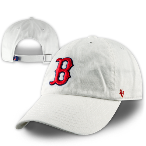 Boston Red Sox White Clean Up Adjustable Hat