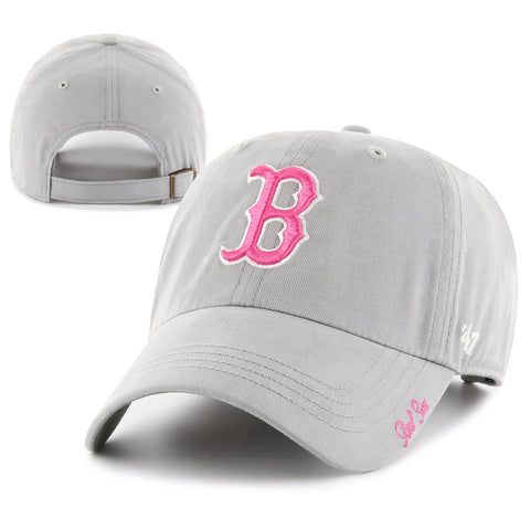 Boston Red Sox Womens Clean-Up Grey Miata Cap
