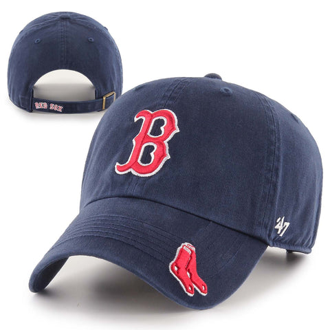 Boston Red Sox Revolution Navy Clean Up Adjustable Hat