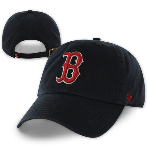 Boston Red Sox Womens Dark Navy Clean Up Adjustable Hat