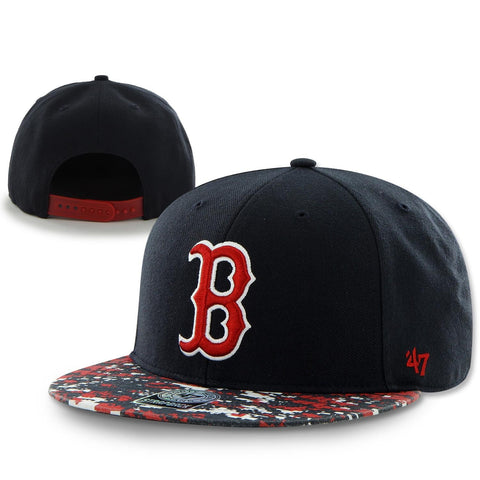 Boston Red Sox Snapback Navy Grassy Ridge Adjustable Hat